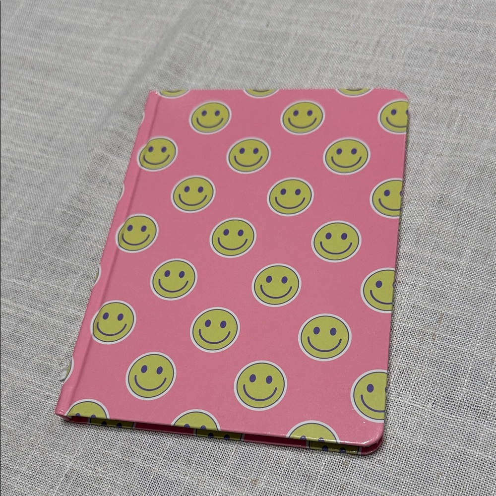Stoney Clover Lane Pink Smiley Face Notebook